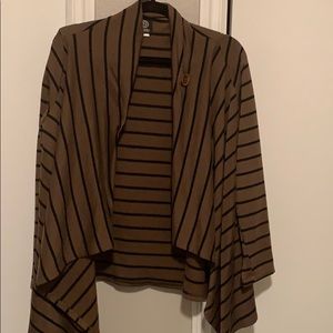 bobeau Sweaters - Draped striped sweater bobeau Sweaters - Draped striped sweater